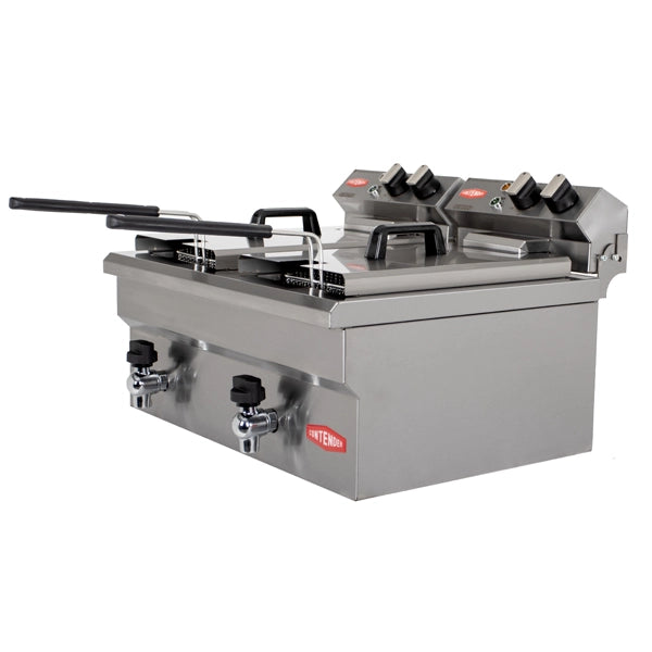 Contender Twin 10L Electric Commercial Fryer