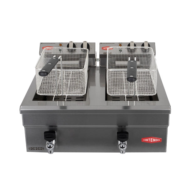 Contender Twin 10L Electric Commercial Fryer