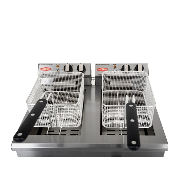 Contender Twin 10L Electric Commercial Fryer
