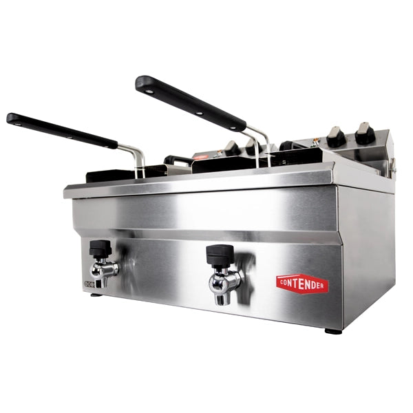 Contender Twin 10L Electric Commercial Fryer