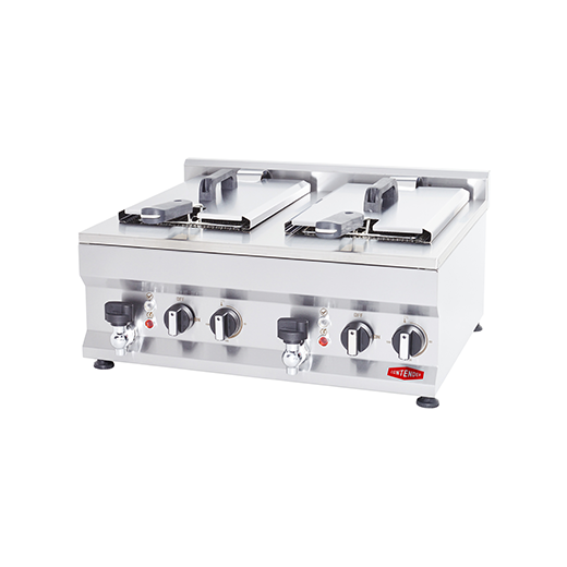 Contender 600mm Twin Tank Electric Fryer – Dual 10L Tanks for High-Volume Frying