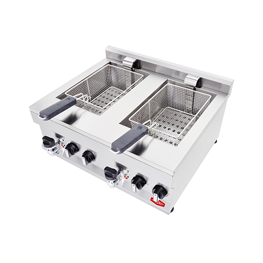 Contender Premium 2 x 10L Counter Top Electric Fryer