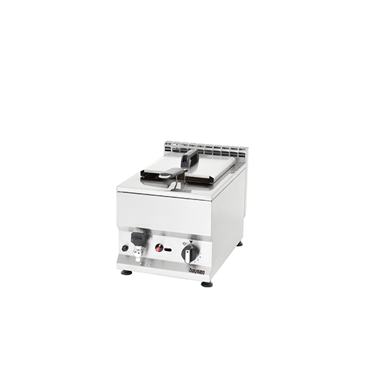 Contender 300mm Single Tank Gas Fryer – Compact 12L Commercial Countertop Fryer