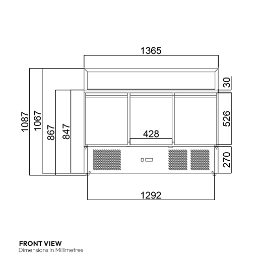 Contender 3 Door Refrigerated Pizza - Sandwich Prep Counter