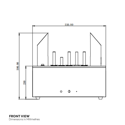 Contender Glass Dryer and Polisher - 8 Brushes, 660 glasses per hour