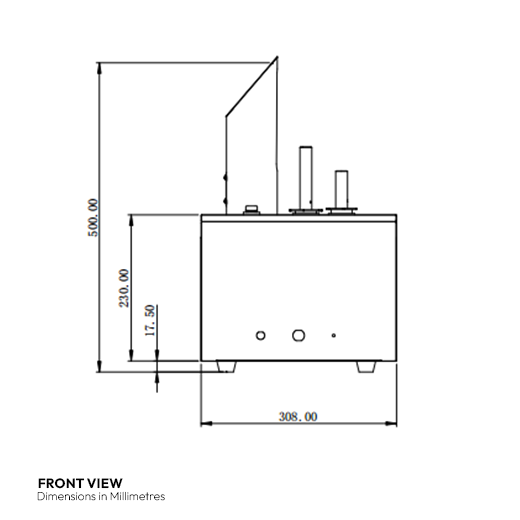 Contender Glass Dryer and Polisher - 5 Brushes, 330 glasses per hour