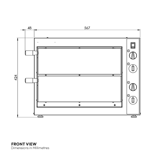 Contender Single DecK Pizza Oven (Single Phase) - Smart, Space-efficient Pizza Cooking