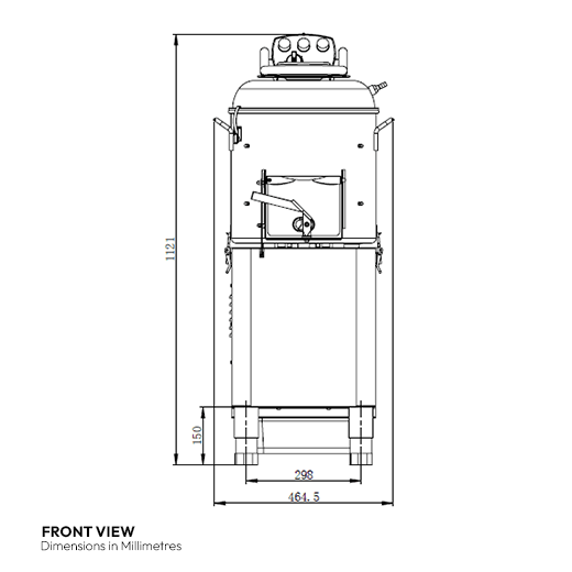 Contender Professional 20L Potato Rumbler - Peeler Up To 225kg an Hour