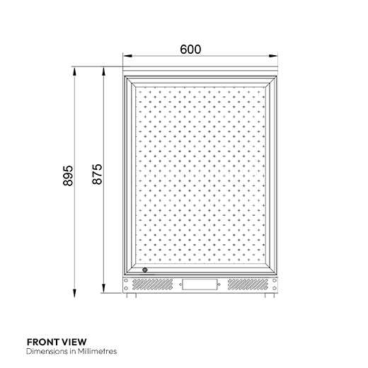 GRADE 1 - Contender Commercial 126L Single Door Bottle Cooler