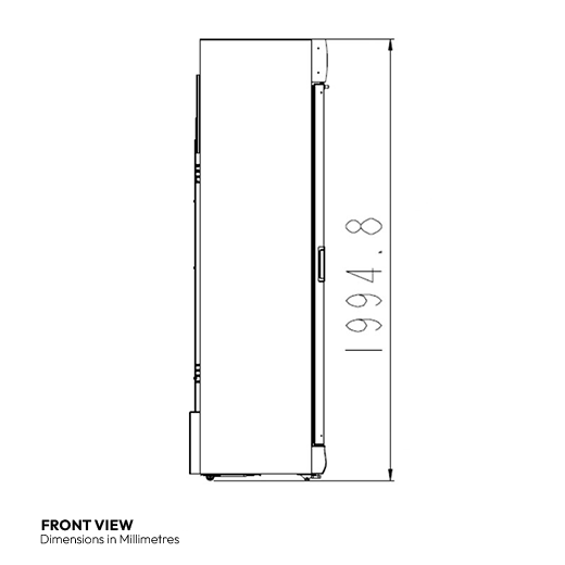 Contender 367L Commercial Glass Door Display Fridge