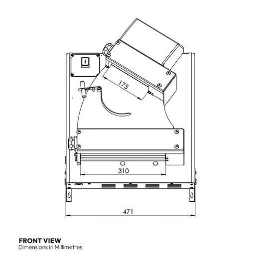 Contender Dough Roller - Pizza Former. 30cm - 12 Inch