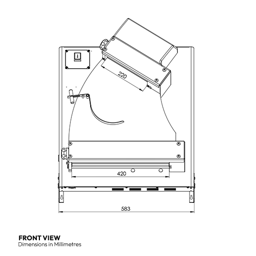 Contender Dough Roller - Pizza Former. 40cm - 16 Inch