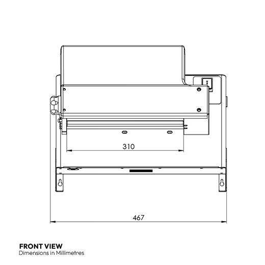 Contender Single Dough Roller - Pizza Former. 30cm - 12 Inch