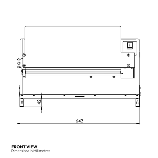 Contender Single Dough Roller - Pizza Former. 45cm - 18 Inch