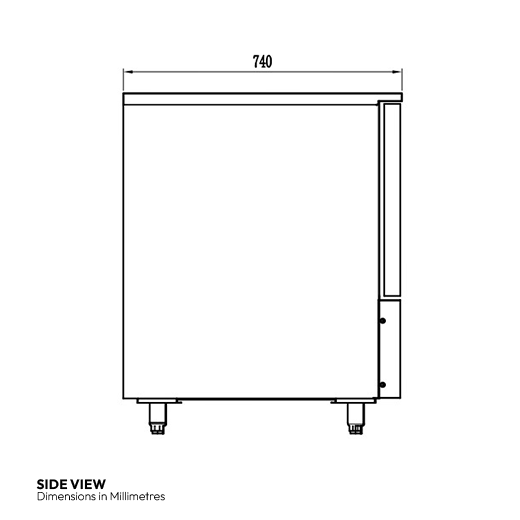 Contender 5 x 1/1 GN Blast Chiller – 18kg Chilling / 14kg Shock Freezing Capacity