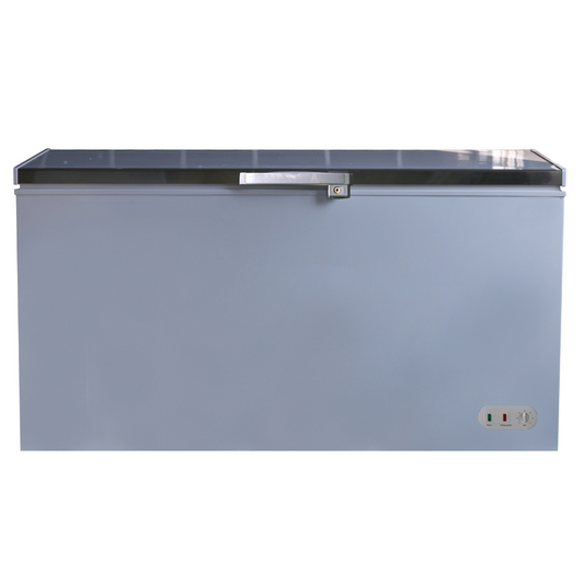 Contender 537L Chest Freezer – Lockable Stainless Steel Lid – High-Capacity Bulk Storage