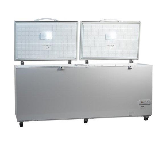 GRADE 3 - Contender 655L Capacity Twin Lid Chest Freezer