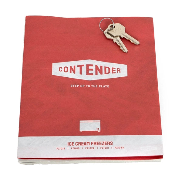 Contender Ice Cream Freezer 390ltr with Curved Sliding Glass Lid