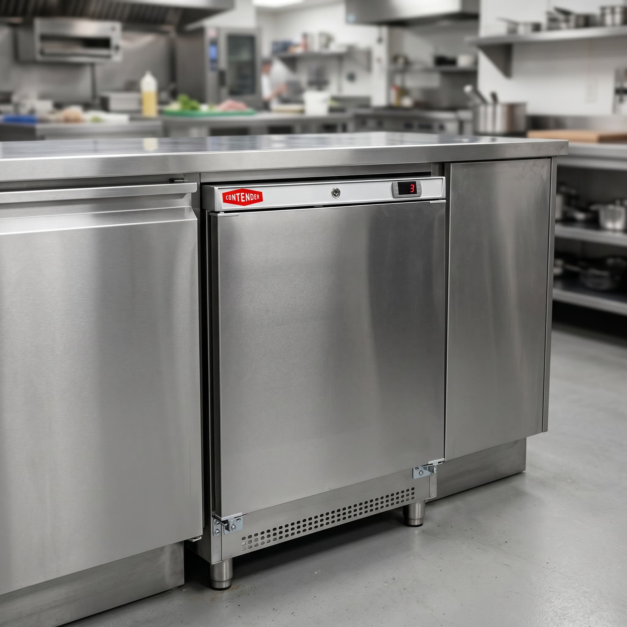 Contender 130L Stainless Steel Undercounter Freezer – Compact Commercial Cold Storage