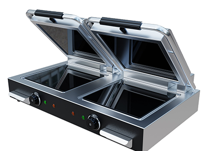 Flat Top & Bottom Ceramic Plates for Faster Cooking