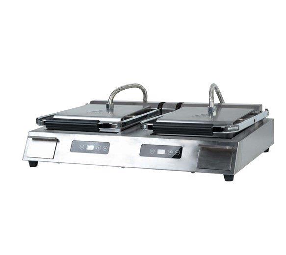 GRADED - Quattro Ceramic Plate Double Contact Grill  Flat Top - Flat Bottom Plate