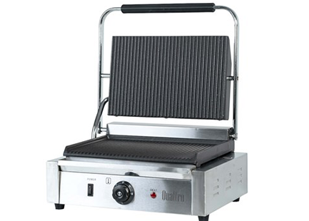 Dual Ribbed Plates for Perfect Grill Marks