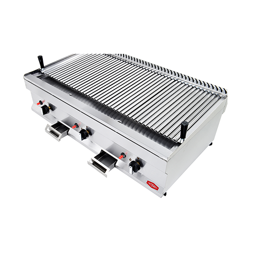 Contender 1000mm Gas Chargrill (Lava Rock) – Authentic Smoky Flavour & High-Volume Grilling