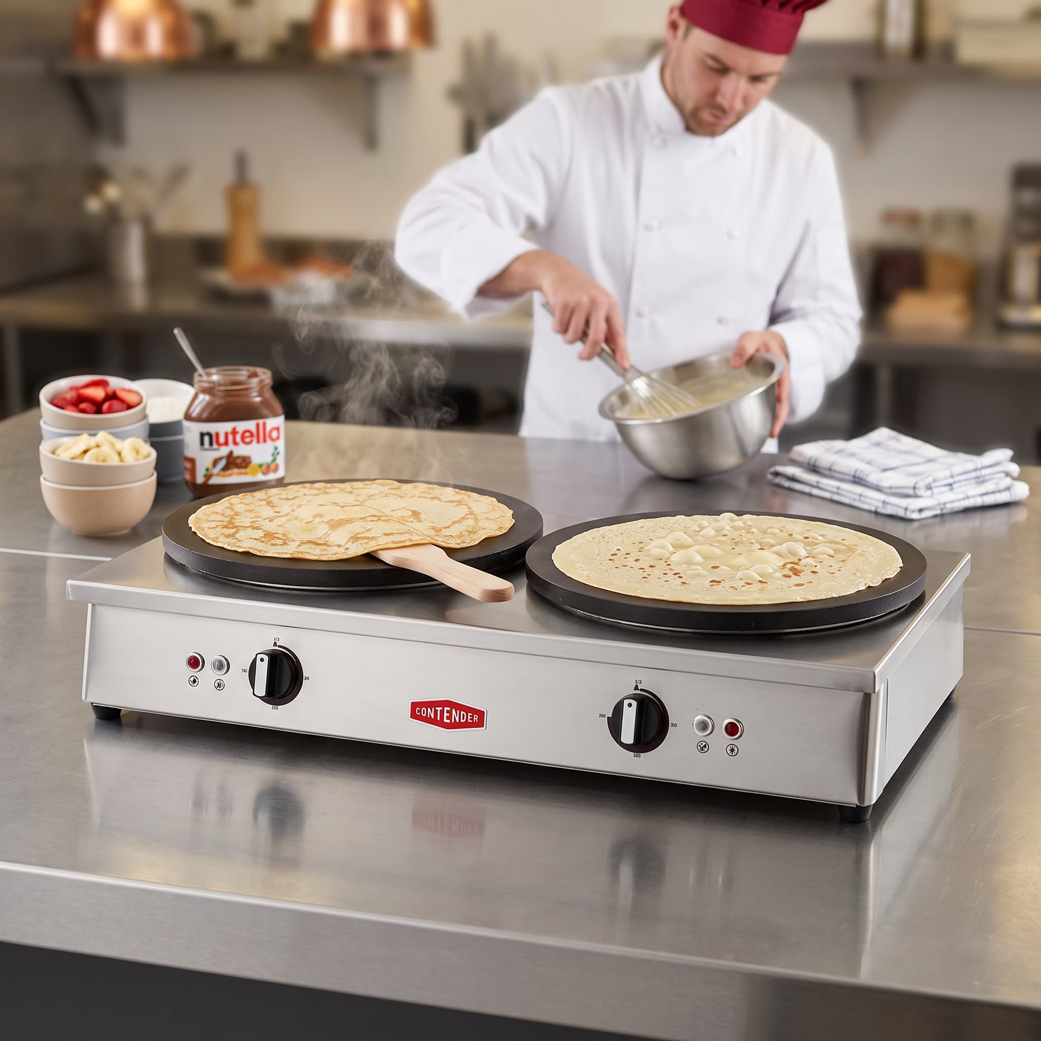 Contender Double Crepe Maker Electric