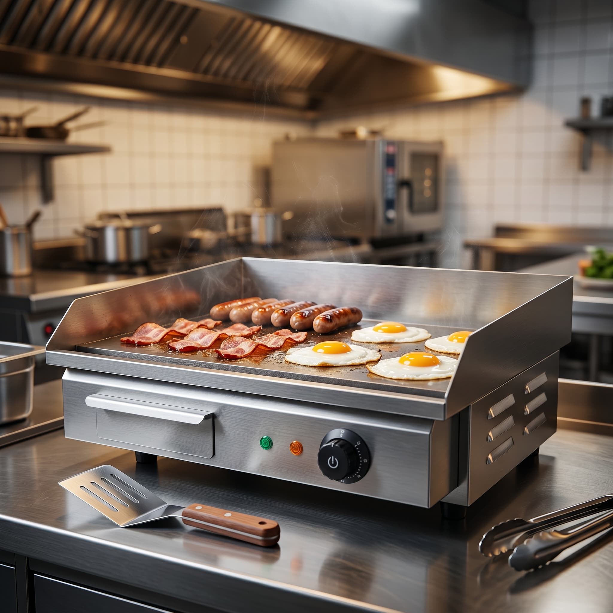 Contender Eco 550mm Electric Griddle (Flat Plate & EGO Thermostat) – Everyday Cooking & Reliable Performance