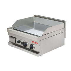 Italinox Arisco Gas Griddle - 2 Burner Smooth Mirror Finish Stainless Steel Natural Gas or LPG