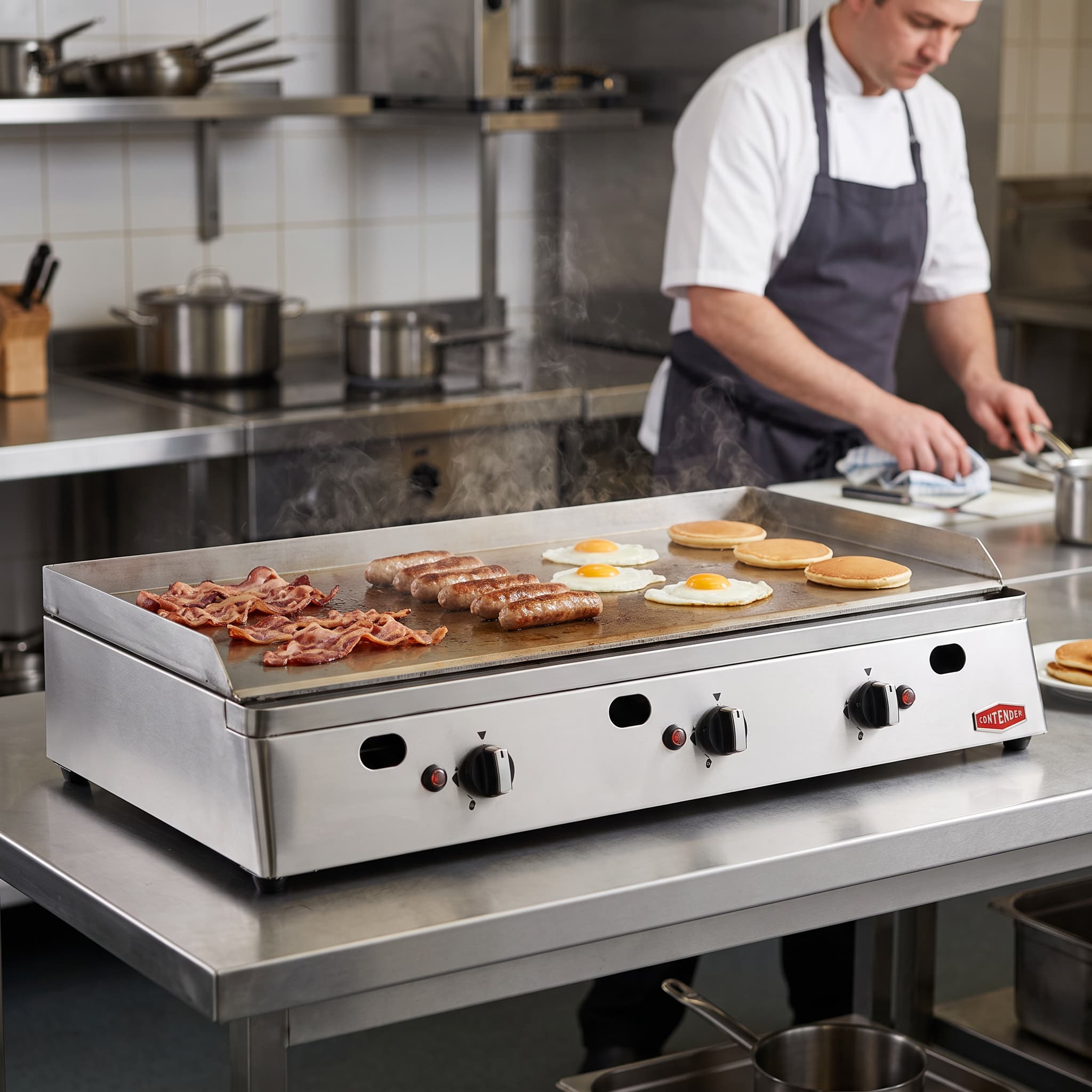 Contender 1000mm Gas Griddle (Flat Plate) – High-Volume Cooking & Reliable Performance