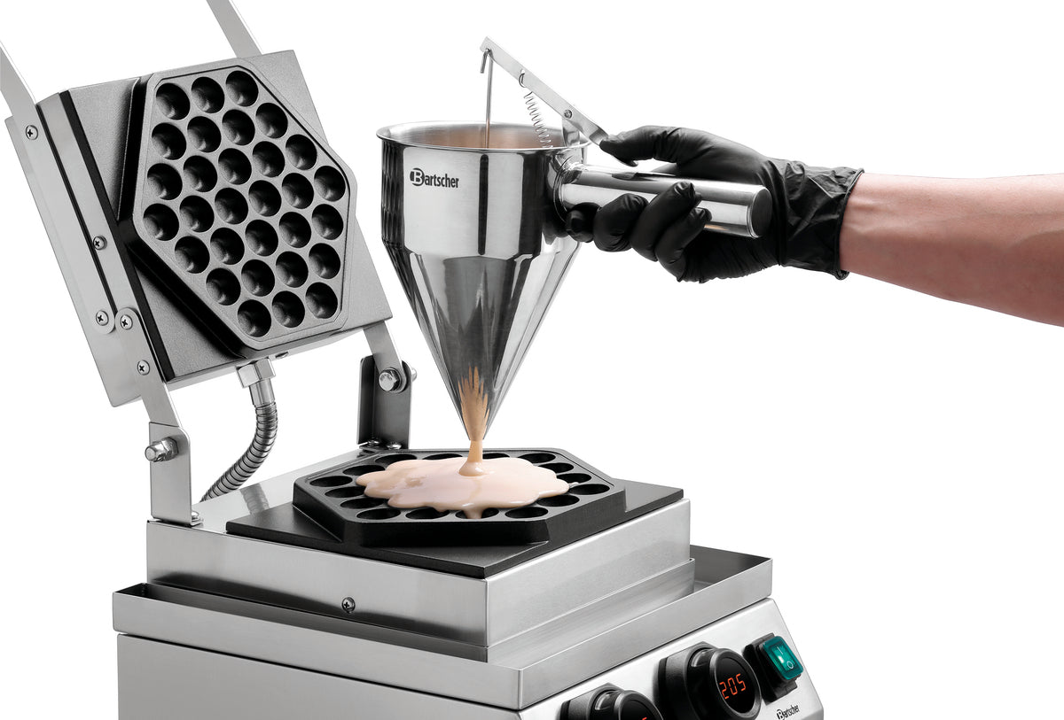 Bartscher Professional Bubble Waffle Maker - Fully Programable Digital Display
