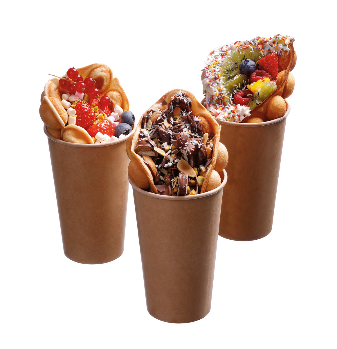 Bartscher Professional Bubble Waffle Maker - Fully Programable Digital Display