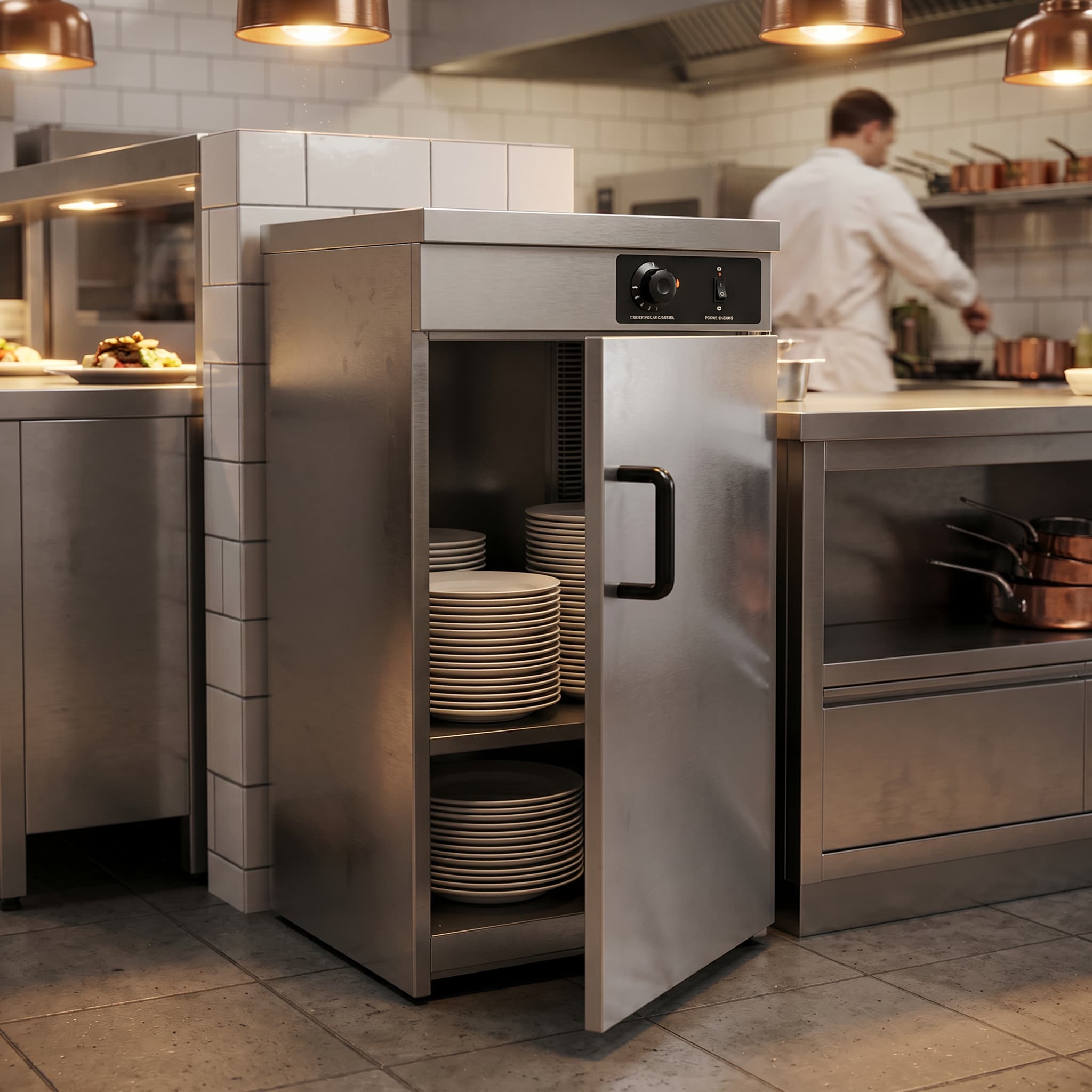 Contender 500mm Electric Hot Cupboard – Holds Up to 80 Plates