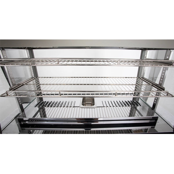 Deli 2 Quattro Heated Display 3 Shelf 900mm Wide - Includes Humidity Tray
