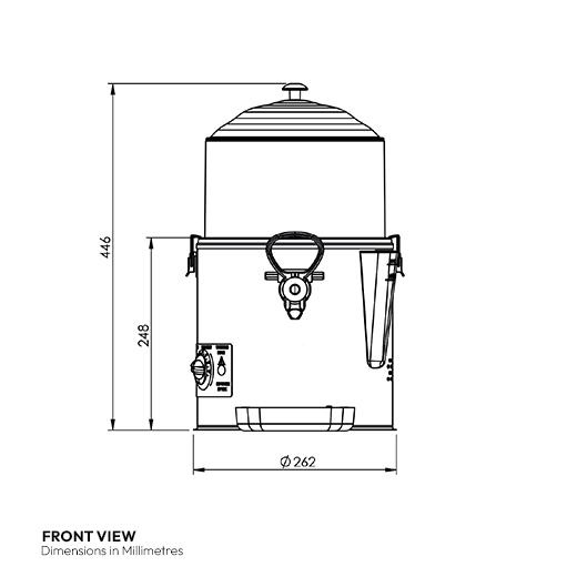 GRADE 1 - Contender Hot Chocolate Dispenser 5Ltr