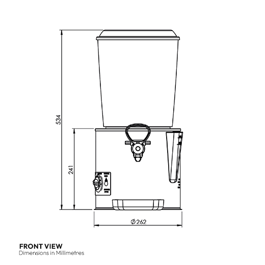 Contender Hot Chocolate Dispenser 10Ltr