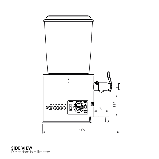 Contender Hot Chocolate Dispenser 10Ltr