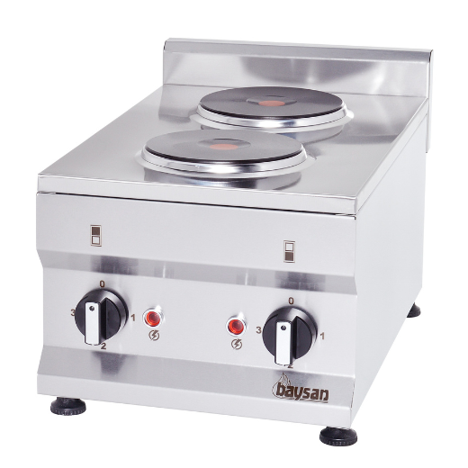 Contender Premium 2 Zone Countertop 3kw Electric Hot Plate