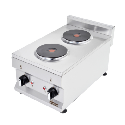 Contender Premium 2 Zone Countertop 3kw Electric Hot Plate