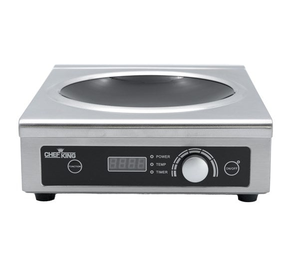 Contender 3kW Heavy Duty Induction Wok Hob – Deep Bowl Cooking & Rapid Heat Response