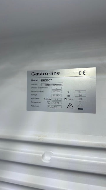 GRADE 2 - Gastroline 400 Litre Stainless Steel Door Catering Fridge
