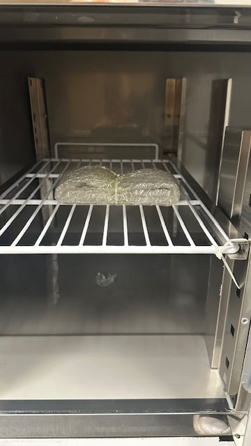 Gastroline PS300 Refrigerated Pizza Prep Counter 8 x 1/6 GN Pan Size Top