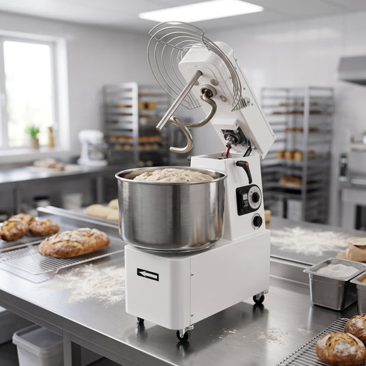 Contender 22L Spiral Dough Mixer (16kg, 13A, Variable Speed, Removable Bowl & Lift-Up Lid) – Consistent Premium Dough Production