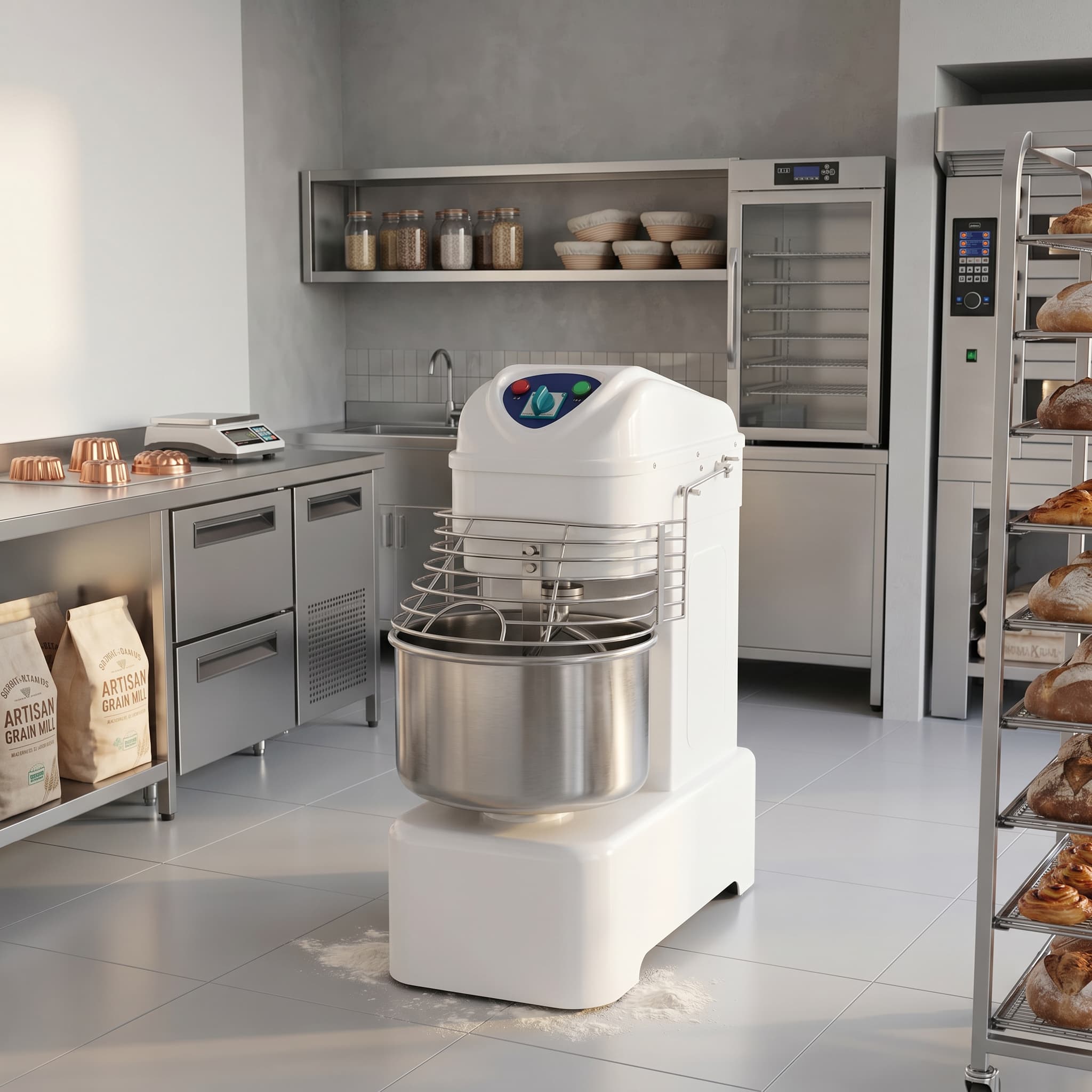 Contender 45L Spiral Dough Mixer (30kg, Twin Speed) – Powerful, High-Volume Dough Mixing