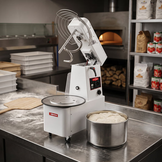 Contender 32L Twin Speed Spiral Dough Mixer (24kg, 3-Phase, Removable Bowl & Lift-Up Lid) – Consistent Medium-Volume Dough Production