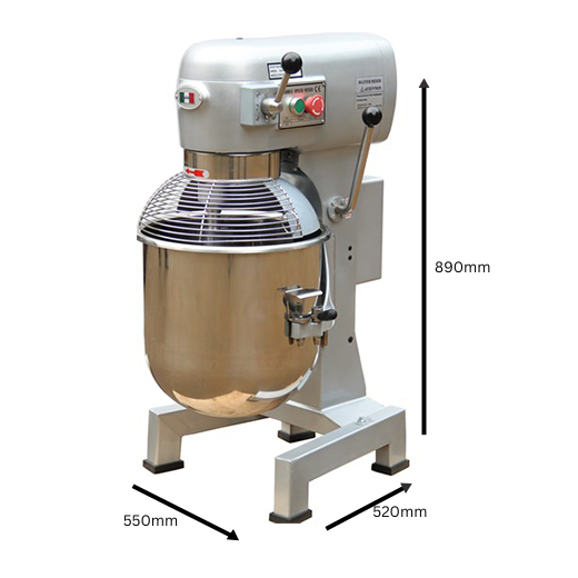 Contender Eco 30L Planetary Mixer – Energy-Efficient Mixing for High-Output Catering Kitchens