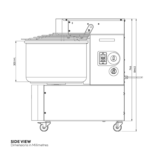 Contender 48L Spiral Dough Mixer (40kg, 3-Phase) – Reliable High-Volume Dough Production