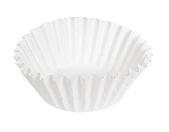 Case of 500 40 x 25mm White Greaseproof Cupcake Cases