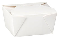 450 White paper food boxes #1